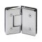 FHC Carolina Beveled Glass To Glass 135 Degree Hinge for Shower Doors - 3/8" To 1/2" Glass- Rear, Polished Chrome (US26) Finished
