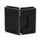 FHC Carolina Beveled Glass To Glass 135 Degree Hinge for Shower Doors - 3/8" To 1/2" Glass, Matte Black (BLK) Finished