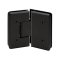 FHC Carolina Beveled Glass To Glass 135 Degree Hinge for Shower Doors - 3/8" To 1/2" Glass- Rear, Matte Black (BLK) Finished
