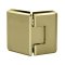 FHC Carolina Beveled Glass To Glass 135 Degree Hinge for Shower Doors - 3/8" To 1/2" Glass,  Satin Brass (US4) Finished