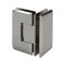 FHC Carolina Beveled Glass To Glass 90 Degree Hinge for Shower Doors - 3/8"-1/2" Glass, Satin Nickel (US15) Finished