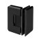 FHC Carolina Beveled Glass To Glass 90 Degree Hinge for Shower Doors - 3/8"-1/2" Glass, Matte Black (BLK) Finished