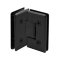 FHC Carolina Beveled Glass To Glass 90 Degree Hinge for Shower Doors - 3/8"-1/2" Glass- Rear, Matte Black (BLK) Finished