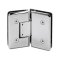 FHC Carolina Series 135 Degree Adjustable Glass-To-Glass Hinge for Shower Doors - 3/8" To 1/2" Glass- Rear, Polished Chrome (US26) Finished