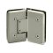 FHC Carolina Series 135 Degree Adjustable Glass-To-Glass Hinge for Shower Doors - 3/8" To 1/2" Glass, Polished Nickel (US14) Finished