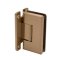 FHC Carolina Beveled 5 Degree Positive Close Wall Mount Hinge for Shower Doors - Full Back Plate, Satin Bronze (US10) Finished