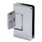 FHC Preston 180 Degree Pony Wall Mount Hinge for Shower Doors, Polished Chrome (US26) Finished