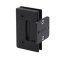 FHC Carolina Pony Wall Mount Hinge for Shower Doors -  3/8" Or 1/2" Glass- Rear, Matte Black (BLK) Finished