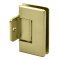 FHC Preston 180 Degree Pony Wall Mount Hinge for Shower Doors, Satin Brass (US4) Finished