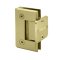 FHC Carolina Pony Wall Mount Hinge for Shower Doors -  3/8" Or 1/2" Glass- Rear, Satin Brass (US4) Finished
