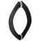 FHC Crown Style Pull 6" X 6" Back-To-Back  Shower Door Handles, Matte Black (BLK) Finished