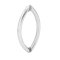 FHC Crown Style Pull 8" X 8" Back-To-Back Shower Door Handles, Polished Chrome (US26) Finished