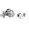 Falcon D221 Single Cylinder X Rose, Grade 2 Deadbolt