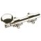  Emtek 8516 Dutch Door Bolts in US26 Finish