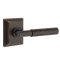 Emtek Select, T-Bar, Hammered Lever, Wilshire Rosette, Passage, Oil Rubbed Bronze (US10B) Finish