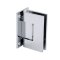 FHC Junior Glendale Square 5 Degree Wall Mount Hinge for Shower Doors,  Polished Chrome (US26) Finished