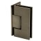 FHC Glendale Series Wall Mount Hinge for Shower Doors - Offset Back Plate, Satin Bronze (US10) Finished