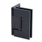 FHC Glendale Series Wall Mount Hinge for Shower Doors - Offset Back Plate, Matte Black (BLK) Finished