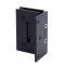 FHC Glendale Square Positive Close Wall Mount Hinge for Shower Doors- Rear, Matte Black (BLK) Finished