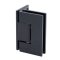 FHC Glendale Square Positive Close Wall Mount Hinge for Shower Doors, Matte Black (BLK) Finished