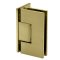 FHC Glendale Series Wall Mount Hinge for Shower Doors - Offset Back Plate, Satin Brass (US4) Finished