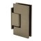 FHC Glendale Square Wall Mount Offset Short Back Plate Hinge for Shower Doors, Satin Bronze (US10) Finished