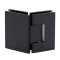 FHC Glendale Square 5 Degree Positive Close Glass To Glass Hinge for Shower Doors - 135 Degree, Oil Rubbed Bronze (US10B) Finished