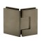 FHC Glendale Series 135 Degree Glass To Glass Hinge for Shower Doors - 3/8" to 1/2" Tempered Glass, Satin Bronze (US10) Finished