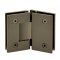 FHC Glendale Series 135 Degree Glass To Glass Hinge for Shower Doors - 3/8" to 1/2" Tempered Glass- Rear, Satin Bronze (US10) Finished