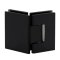 FHC Glendale Series 135 Degree Glass To Glass Hinge for Shower Doors - 3/8" to 1/2" Tempered Glass, Matte Black (BLK) Finished