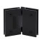 FHC Glendale Series 135 Degree Glass To Glass Hinge for Shower Doors - 3/8" to 1/2" Tempered Glass- Rear, Matte Black (BLK) Finished