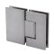 FHC Glendale Square 5 Degree Positive Close Glass To Glass Hinge for Shower Doors - 180 Degree, Satin Nickel (US15) Finished