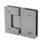 FHC Glendale Square 5 Degree Positive Close Glass To Glass Hinge for Shower Doors - 180 Degree- Rear, Satin Nickel (US15) Finished