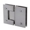 FHC Glendale Series 180 Degree Glass To Glass Hinge for Shower Doors - 3/8" to 1/2" Tempered Glass- Rear, Satin Nickel (US15) Finished