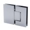 FHC Glendale Series 180 Degree Glass To Glass Hinge for Shower Doors - 3/8" to 1/2" Tempered Glass, Polished Chrome (US26) Finished