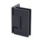 FHC Glendale Adjustable Square Wall Mount Hinge for Shower Doors, Matte Black (BLK) Finished