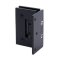 FHC Glendale Adjustable Square Wall Mount Hinge for Shower Doors - Rear, Matte Black (BLK) Finished