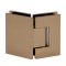 FHC Jr Glendale 135 Degree Glass-To-Glass Hinge for Shower Doors - 3/8" to 1/2" Tempered Glass, Satin Bronze (US10) Finished