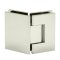 FHC Jr Glendale 135 Degree Glass-To-Glass Hinge for Shower Doors - 3/8" to 1/2" Tempered Glass, Polished Nickel -Lifetime (US14) Finished