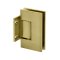 FHC Glendale Adjustable Square Wall Mount Hinge for Shower Doors, Satin Brass (US4) Finished