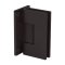 FHC Glendale Adjustable Wall Mount Hinge Full Back Plate, Matte Black (BLK) Finished