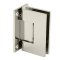 FHC Glendale Adjustable Wall Mount Hinge Full Back Plate, Polished Nickel (US14) Finished