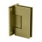 FHC Glendale Adjustable Wall Mount Hinge Full Back Plate, Satin Brass (US4) Finished