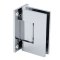 FHC Glendale Series Wall Mount Hinge for Shower Doors, Polished Chrome (US26) Finished