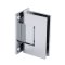 FHC Glendale Square Positive Close Wall Mount Hinge for Shower Doors, Polished Chrome (US26) Finished