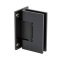 FHC Glendale Square Positive Close Wall Mount Hinge for Shower Doors, Matte Black (BLK) Finished