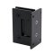 FHC Glendale Square Positive Close Wall Mount Hinge for Shower Doors- Rear, Matte Black (BLK) Finished