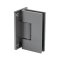 FHC Glendale Square Positive Close Wall Mount Hinge for Shower Doors, Polished Nickel (US14) Finished