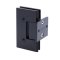 FHC Glendale Pony Wall Mount Glass Hinge for Shower Door Matte Black (BLK) Finished