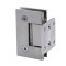 FHC Glendale Square Positive Close Wall Mount Hinge for Shower Doors- Rear, Satin Nickel (US15) Finished